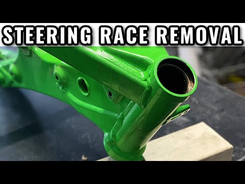 HOW TO: EASILY REMOVE Steering Stem Bearing Races from DIRT BIKE OR MOTORCYCLE