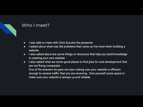 IEEE & Meetup Video