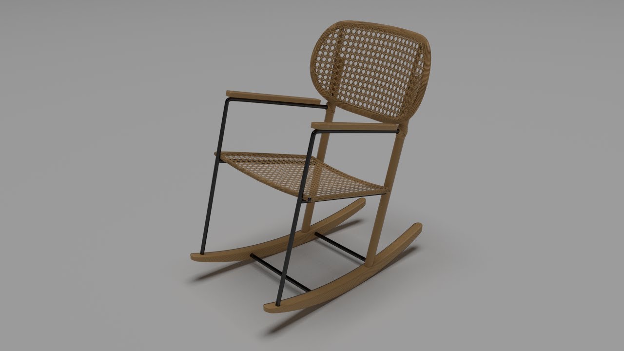 Gronadal rocking chair 3D Model