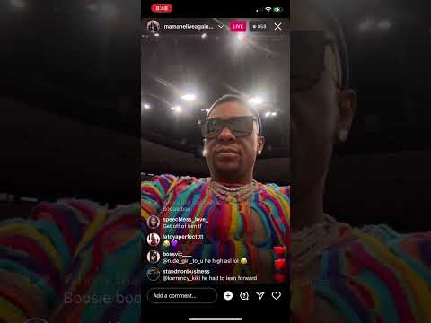 Boosie badazz on ig live at Memphis grizzlies basketball game( must see)￼