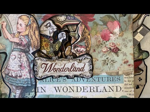 Alice Tunnel Book from a Vintage 45 Album