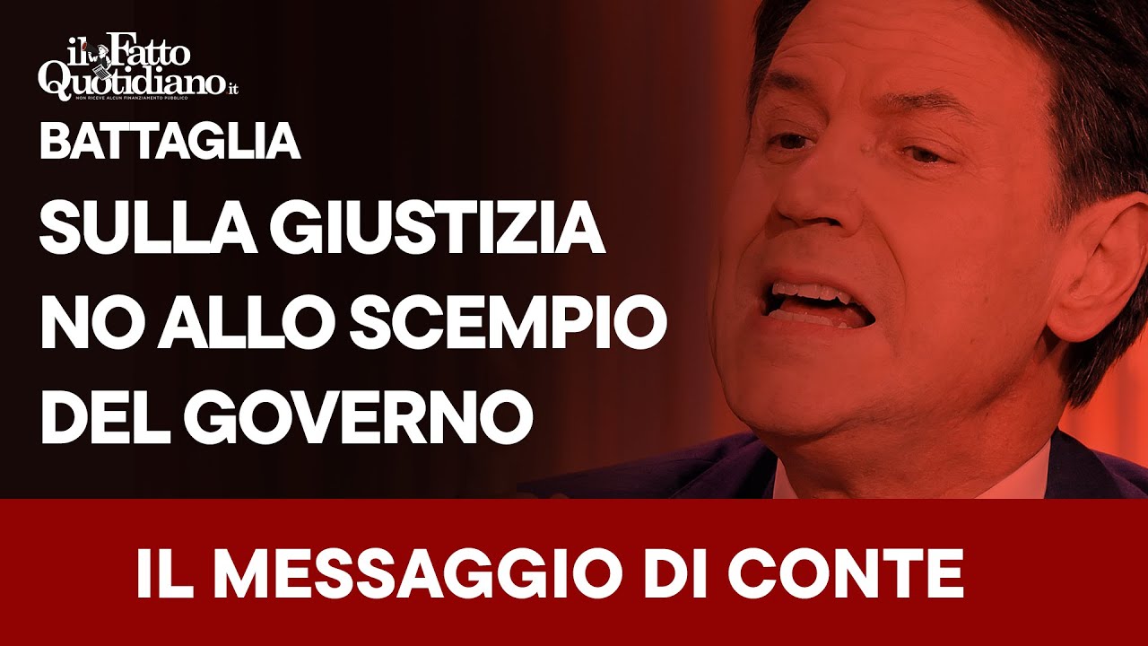 Messaggio di fine anno di Conte: “Referendum è battaglia immediata, no allo scempio sulla giustizia”