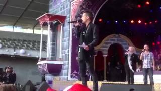 Anthony Callea singing Don't Save It All For Christmas Day at  Carols By Candlelight rehearsal