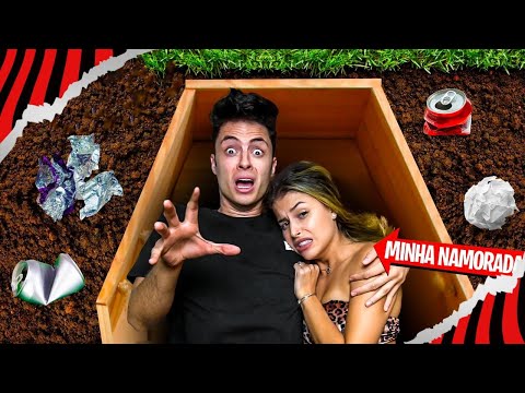 PASSEI 24 HORAS PRESO NO CAIXÃO COM A MINHA NAMORADA!