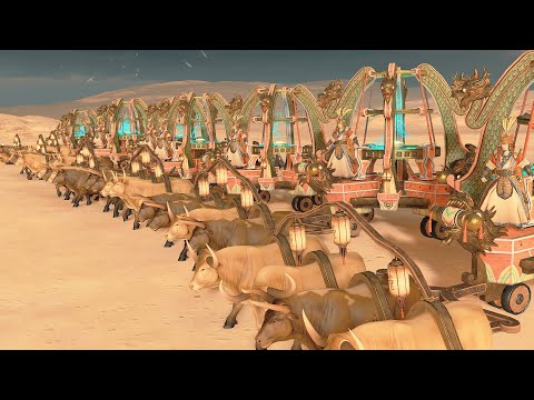 10 Wu Xing War Compass Vs 4,000 Saurus Warriors | Total War Warhammer 3 | Cinematic