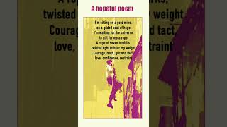 HOLD ON - HOPE IS WAITING #poetry #hope #love