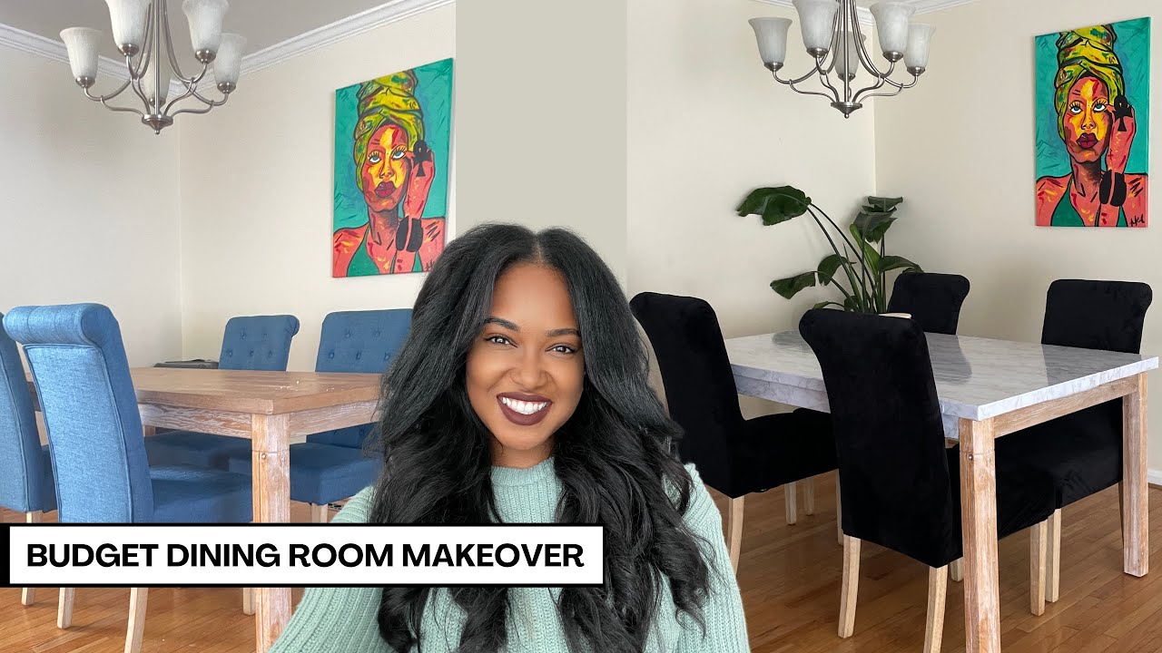 DIY AFFORDABLE DINING ROOM MAKEOVER | AMAZON MILARAN VELVET SEAT COVERS