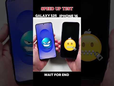 Galaxy S25 vs iPhone 16 – Speed Test Battle 🔥 | Who Wins?#trending #shorts