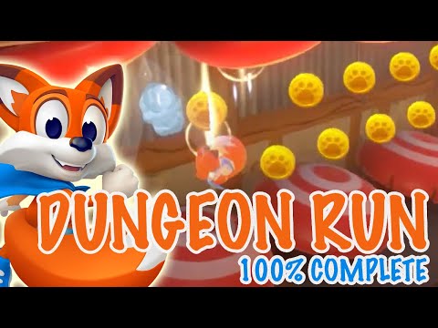 "Dungeon Run" 100% Complete - New Super Lucky's Tale