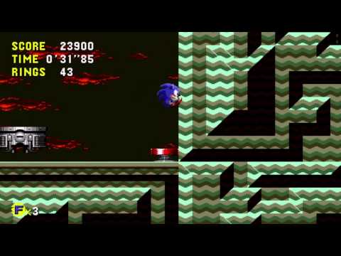 Sonic CD (XBLA) - Collision Chaos: Zone 2: Bad Future Playthrough (Sonic) [Original Spin Dash]