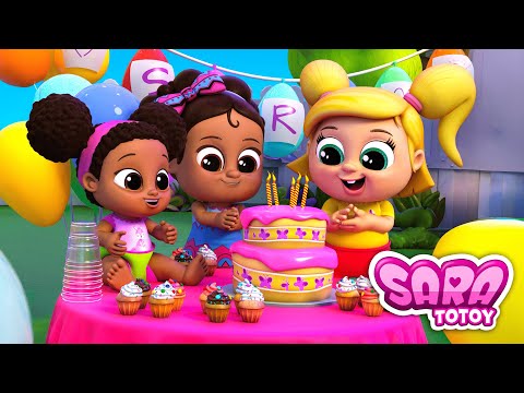 Capa de Desenho Infantil - O Aniversário da Sara - 14 Minutos de Historinhas da Sara e suas irmãs!!!