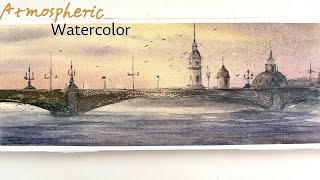 Atmospheric Watercolor ,Every City Holds a Memory – Which City Holds Yours? – Let Me Know