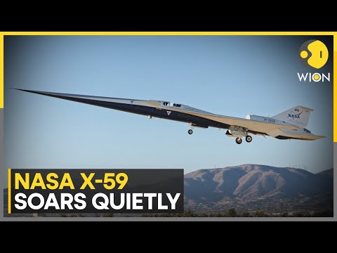 NASA’s X-59 Quiet Supersonic Jet Completes First Flight Over California | WION