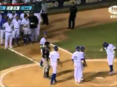 Grand Slam de Adonis García frente al Caracas  Navegantes del Magallanes  LVBP 2015 2016