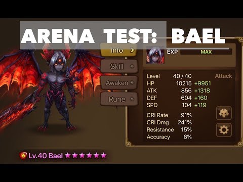 ARENA SHOWCASE: BAEL THE FIRE DEMON! - Summoners War