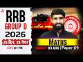 RRB Group D Maths Classes 2026 RRB Group D Math Practice Set 9 Group D Math By Hariom Sir