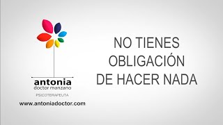 No tienes obligación de hacer nada