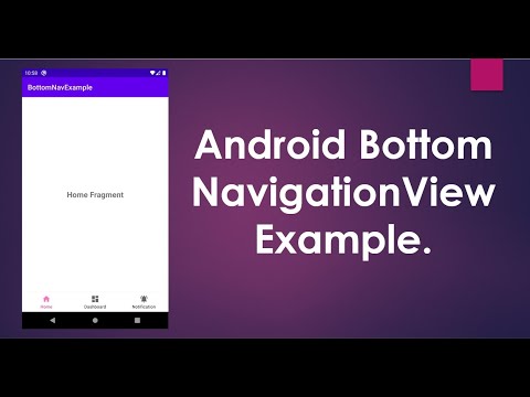 Android Bottom Navigation Example with Fragments