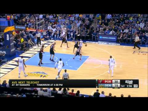 LaMarcus Aldridge, Robin Lopez and C.J. McCollum highlights vs Denver Nuggets (11.12.2014)