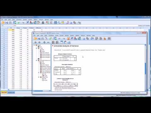 Pretest and Posttest Analysis Using SPSS