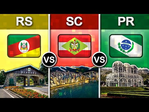 Rio Grande do Sul vs Santa Catarina vs Paraná | Southern Region of Brazil Comparison