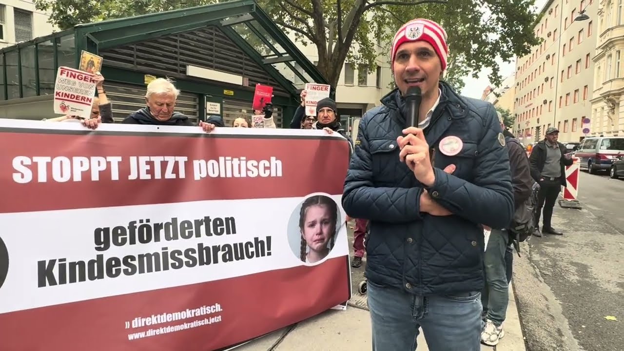 Protest beim Pädo-Gunkl - Prozess