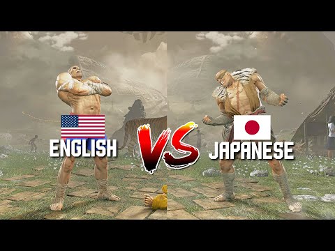 SF6: English Vs Japanese - Sagat Voice Acting Comparison