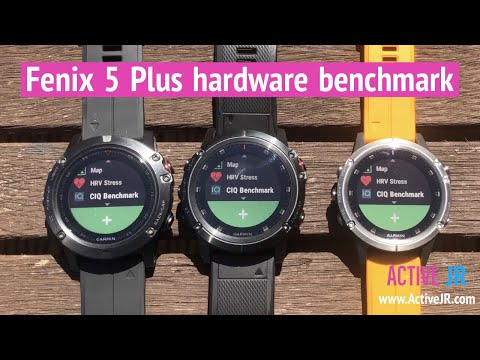Garmin Fenix 5 Plus hardware benchmark and software menu speeds - cpu