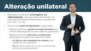 Aula 14 - alteração contratual, reequilíbrio, reajustamento e repactuação