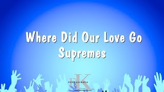 Where Did Our Love Go - Supremes (Karaoke Version)