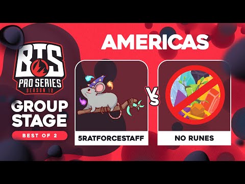 5RATFORCESTAFF vs NoRunes Game 1 - BTS Pro Series 12 AM: Groups w/ Kmart & ET