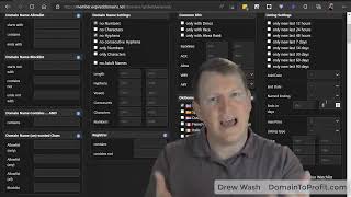 How to setup the filters to find the best expiring .com domain names