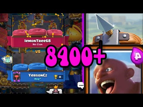 lemontree68  vs YersonCz  🏆2.6Hog cycle 8300 gameplays - Clash Royale 2020