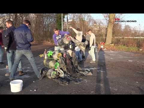 Melkbus schieten bij VV Kampen. Oud en nieuw 2019-2020