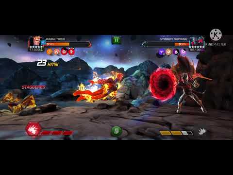 Human torch melts Summer of pain symbiote supreme