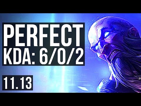 RYZE vs KATARINA (MID) | 6/0/2, Quadra, Rank 9 Ryze, Dominating | KR Challenger | v11.13