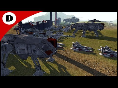 IMMENSE CLONE COUNTER ATTACK - Men of War: Star Wars Mod