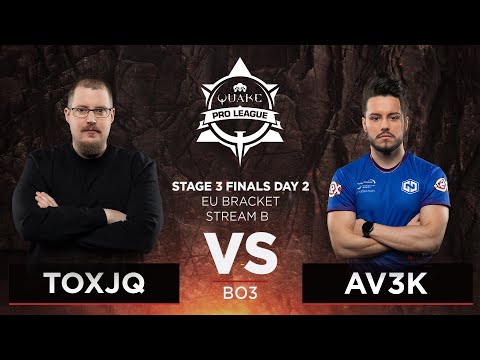 Toxjq vs Av3k - Quake Pro League - Stage 3 Finals Day 2 - EU bracket, Stream B
