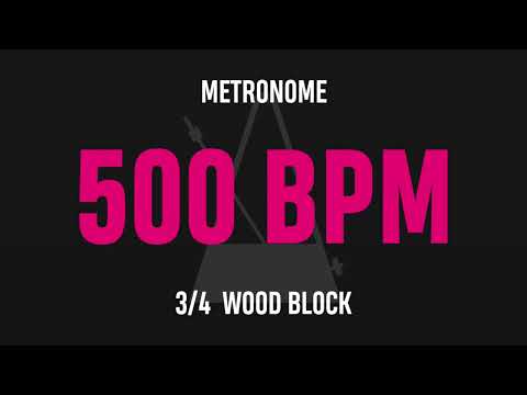500 BPM 3/4 - Best Metronome (Sound : Wood block)
