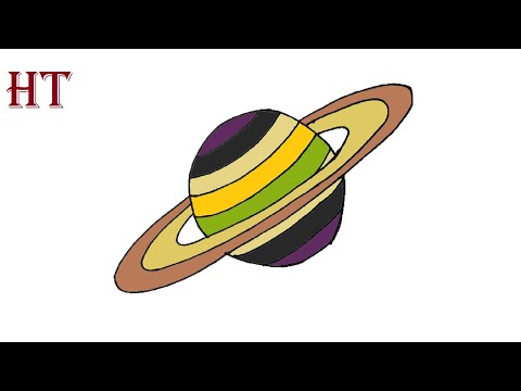 How to Draw Saturn Step by Step – I'm Youtuber – Follow my videos to