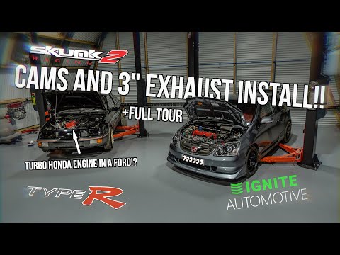 Skunk2 Drop In Cams + Exhaust Install For Honda Civic Type R EP3!! 4K