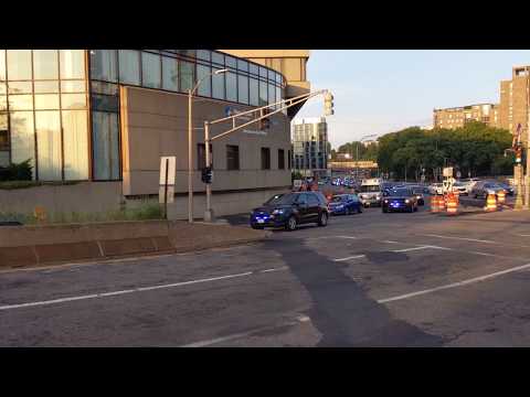 "Security detail" arriving in Brookline, MA to assist during Black Lives Matter Protest, 5 June 2020