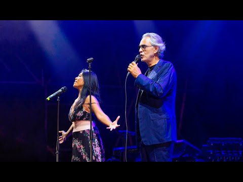 Andrea Bocelli in duo with Anggun "Can't Help Falling In Love" (Live, Italy 2021)
