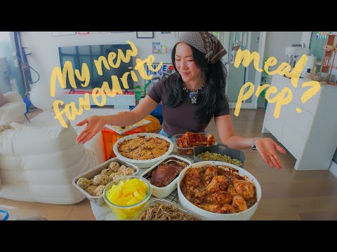 Japanese & Korean inspired meal prep ✌🏼 | healthy & high protein + fiber