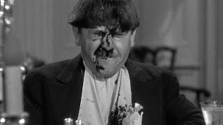 THREE STOOGES - Classic Scenes - The Stooges Eat Tamales and PIE FIGHT