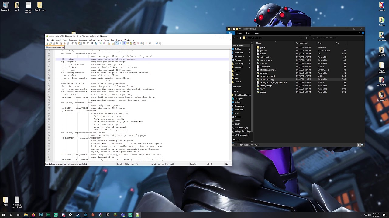 Tumblr Backup Script Python 3