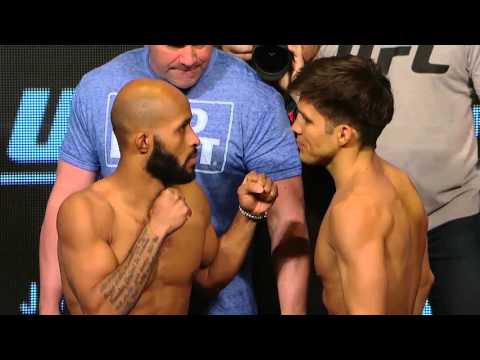 UFC 197: Main Event and Co-Main Event Weigh In Face Offs