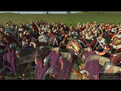 Total War  Rome II : Praetorian Guard vs Royal Spartan Hoplites