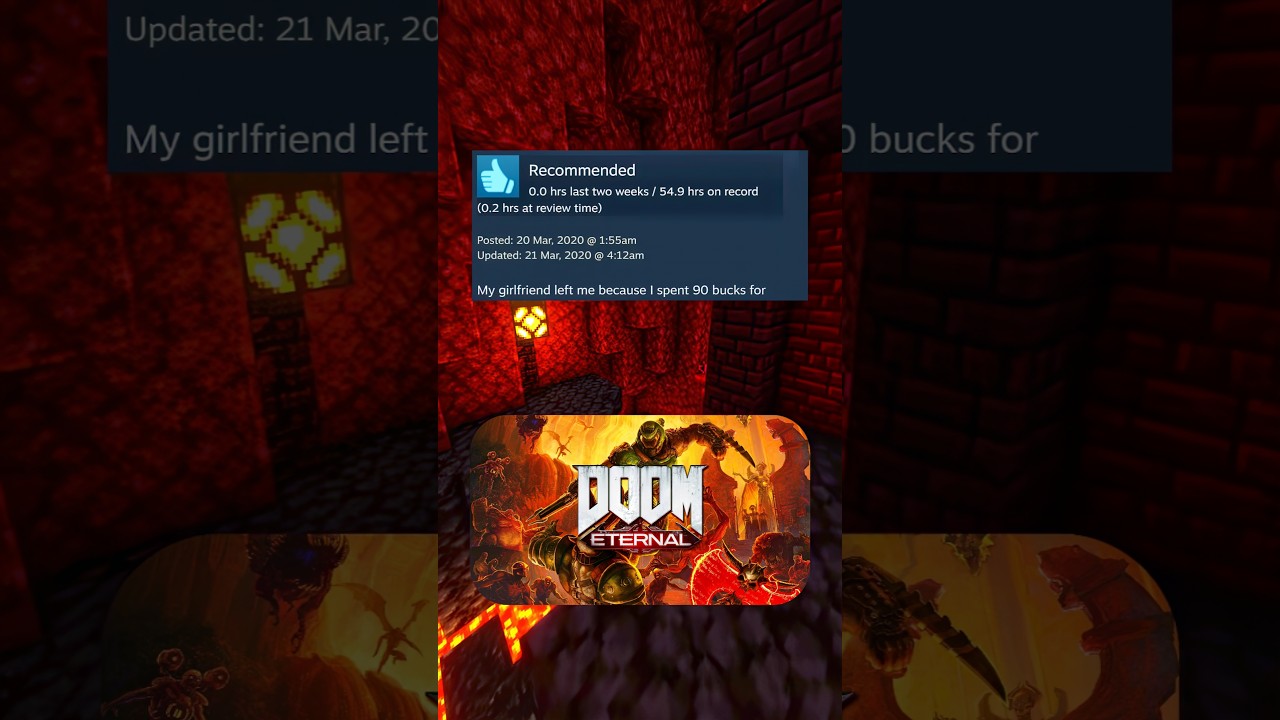 Reviews of DOOM ETERNAL in steam
