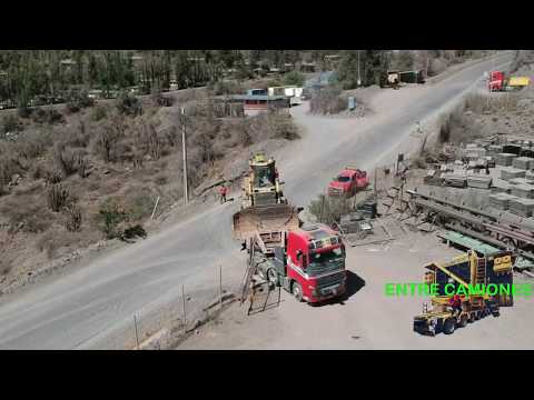 Transporte de tractor Komatsu 375